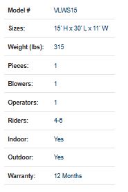 15 FT Volcano Wet-Dry Slide Secondary image