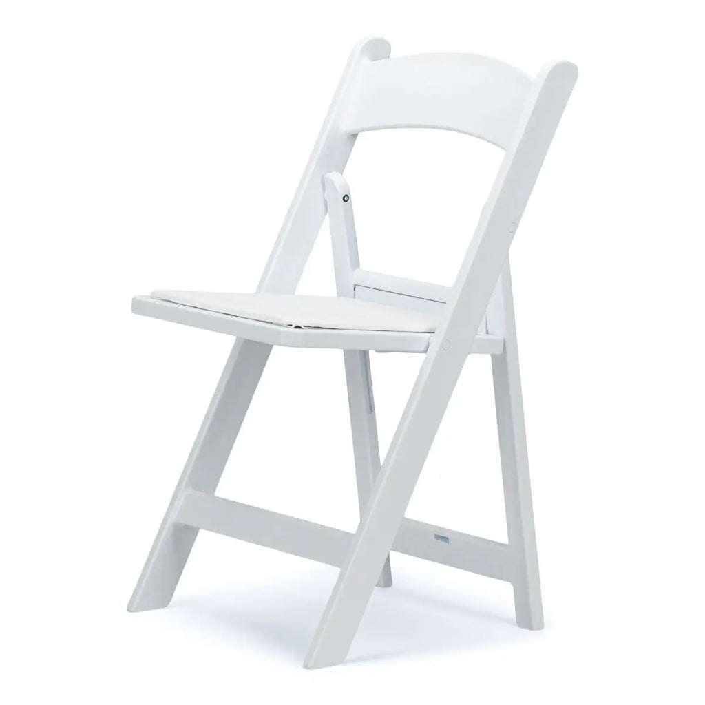 160 Pcs White Resin Folding Chairs Set