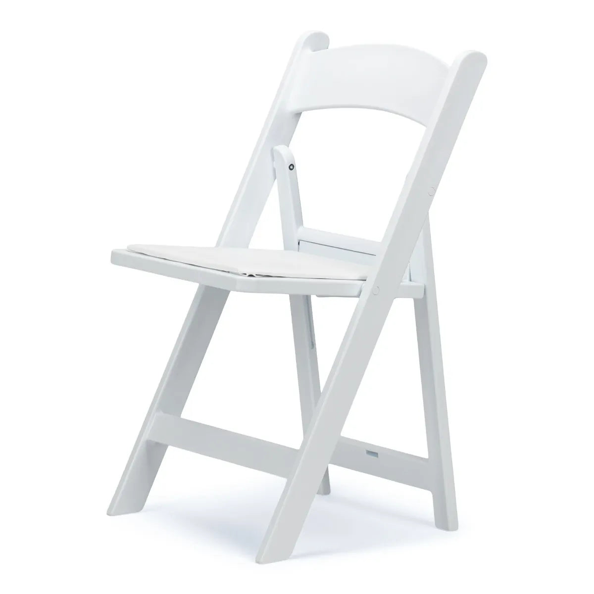 Silla plegable de resina blanca TitanPRO™ 100 unidades