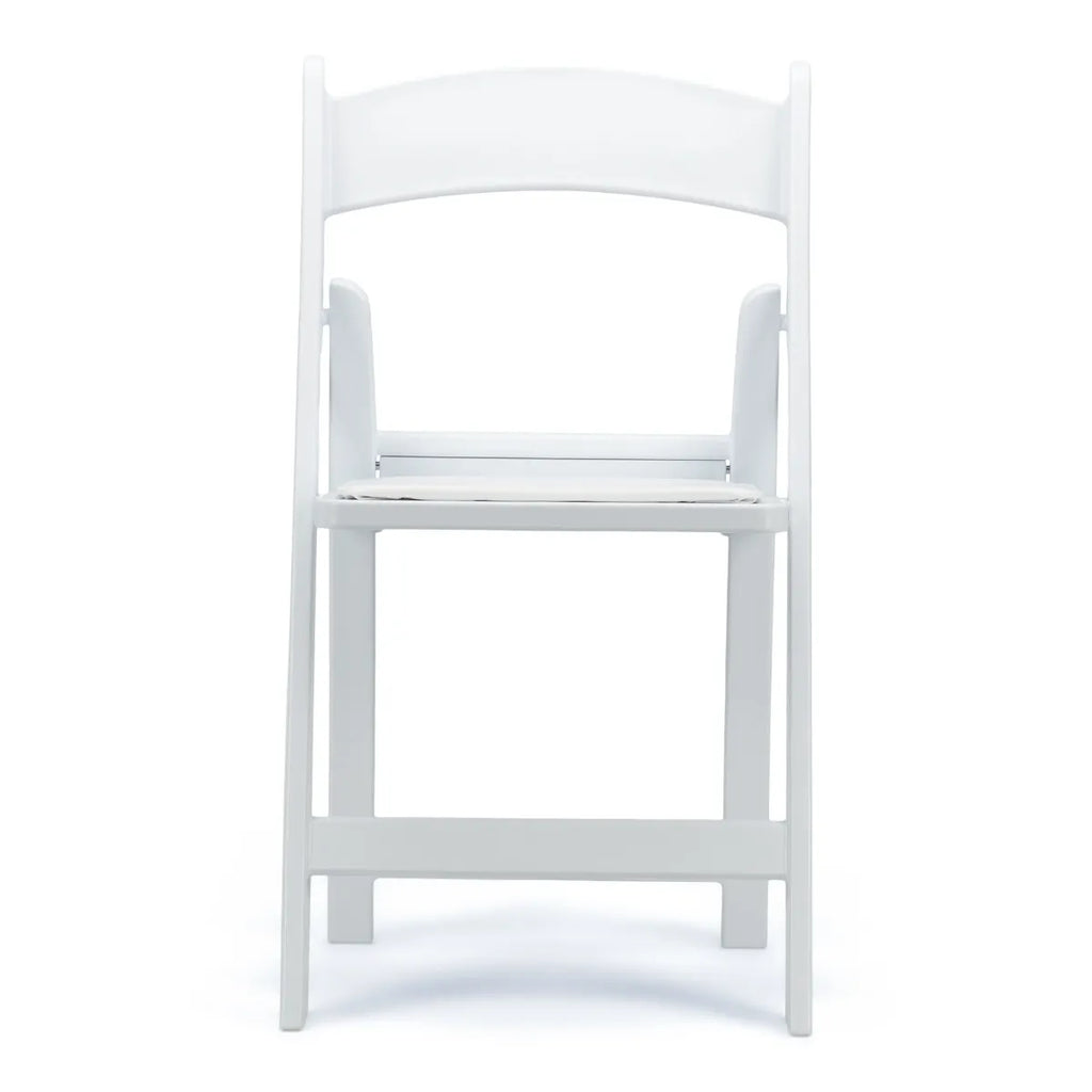 TitanPRO™ White Resin Folding Chair 100PCS