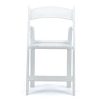 Silla plegable de resina blanca TitanPRO™ 100 unidades