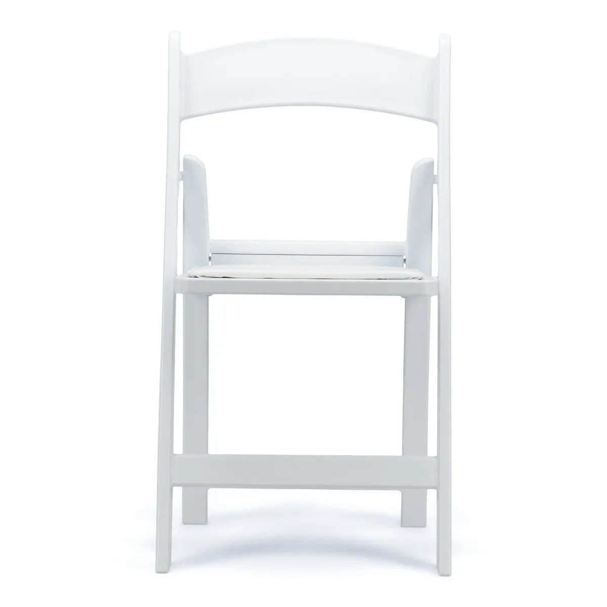 Silla plegable de resina blanca TitanPRO™ 100 unidades