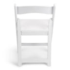 Silla plegable de resina blanca TitanPRO™ 100 unidades